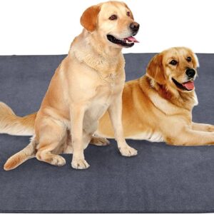 Non-Slip Dog Pads Extra Large 72" x 72", Washable Puppy Pads with Fast Absorbent, Reusable, Waterproof for Training, Whelping, Housebreaking, Incontinence, for Playpen