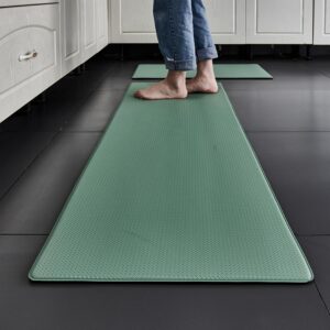 Bedside Non Slip Fall Mat Elderly,Thickened Prevention Pad with Beveled Edge,Pad Reduce Risk of Injury from Impact,for Seniors, Handicaps,Patients Green 45 * 75 * 0.8cm/17.72 * 29.53 * 0.31in